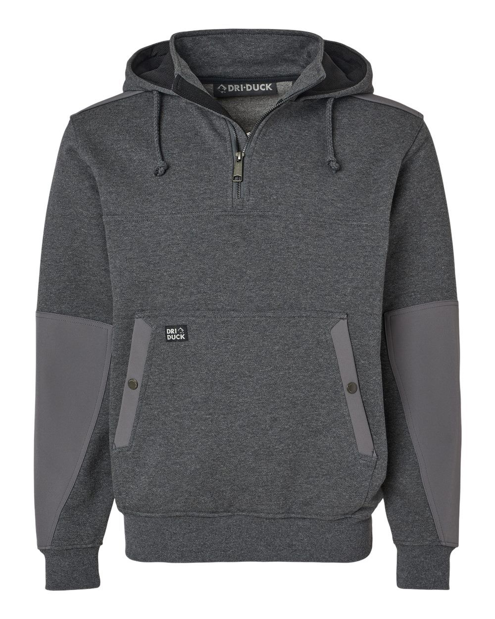 Dri Duck Mission Quarter Zip Pullover in Dark Oxford