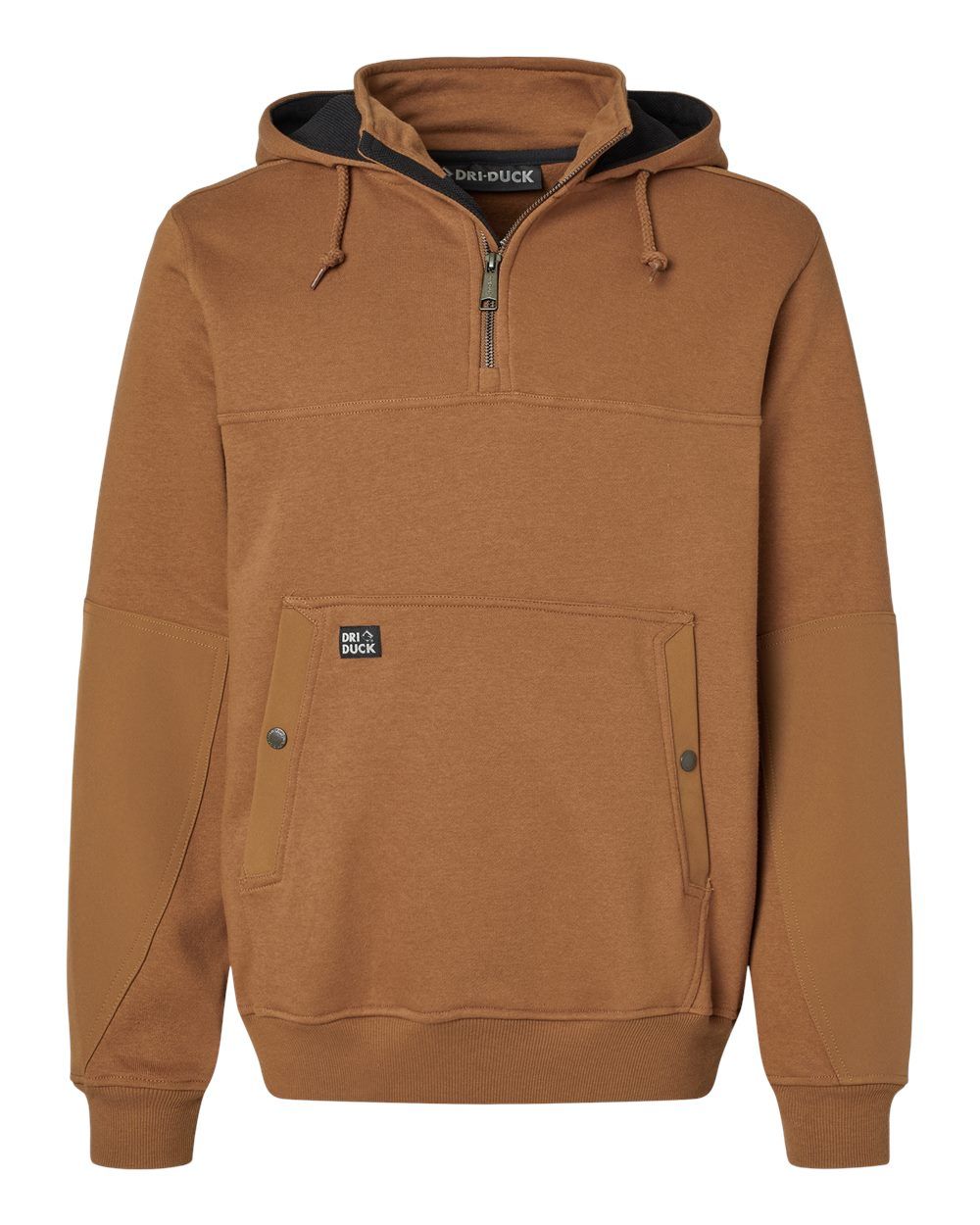 Dri Duck Mission Quarter Zip Pullover in Saddle