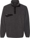 Am image of a Custom Dri Duck Denali Mountain Fleece Pullover in Charcoal!