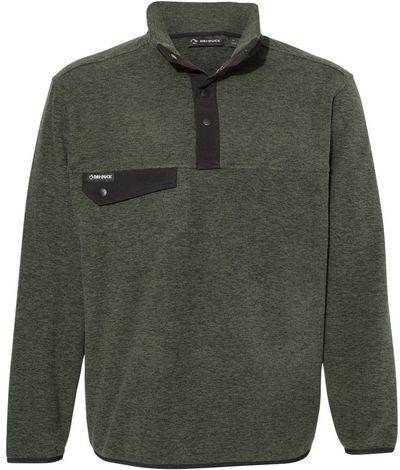 Am image of a Custom Dri Duck Denali Mountain Fleece Pullover in Fatigue!