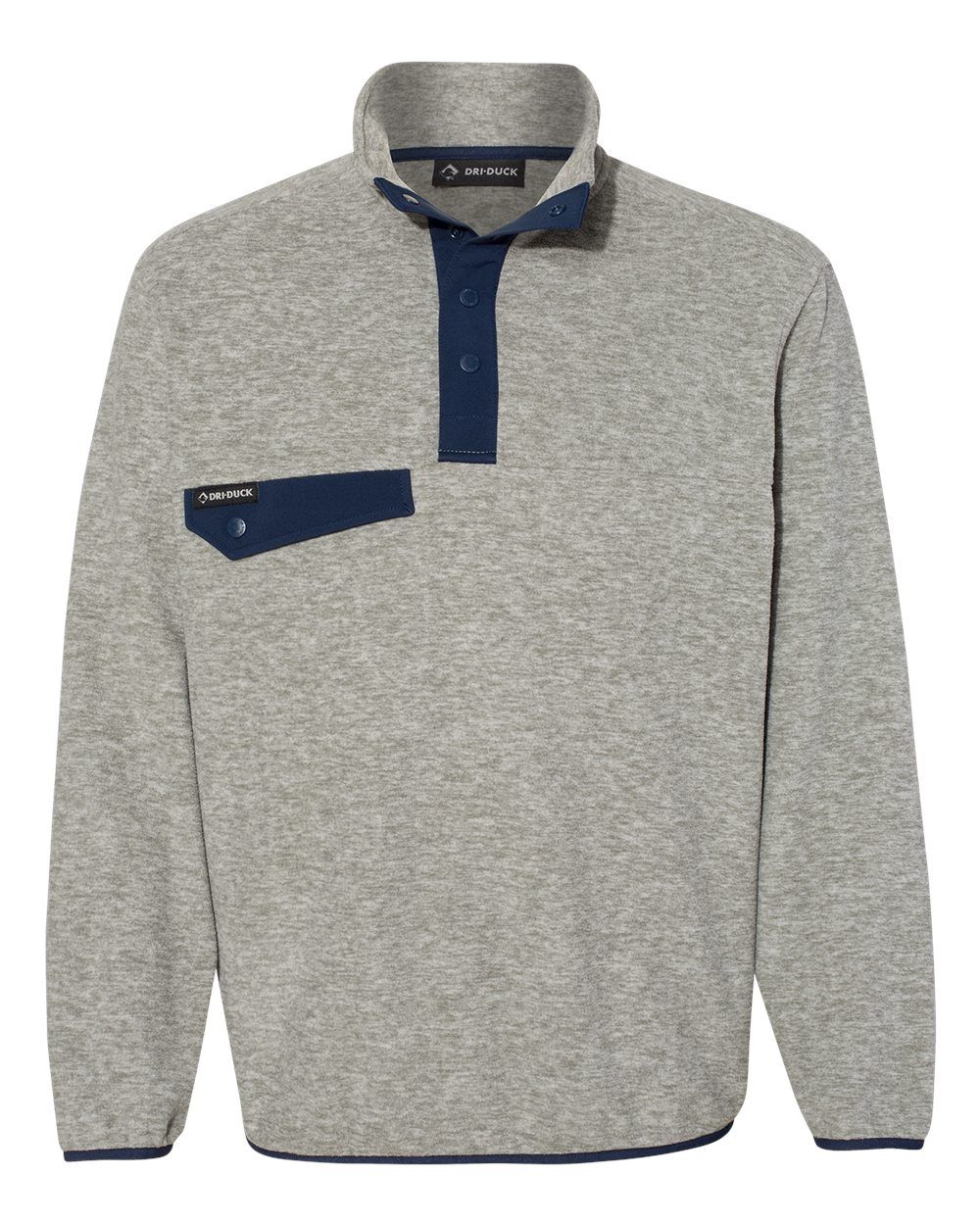 Dri Duck Denali Mountain Fleece Pullover in Platinum