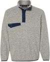 Am image of a Custom Dri Duck Denali Mountain Fleece Pullover in Platinum!