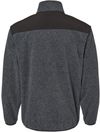 Am image of a Custom Dri Duck Ranger Melange Fleece Pullover in Charcoal!