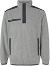 Am image of a Custom Dri Duck Ranger Melange Fleece Pullover in Platinum!