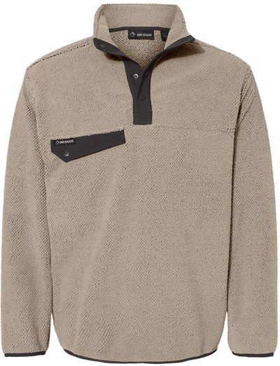 Am image of a Custom Dri Duck Brooks Sherpa Mountain Fleece in Moss!