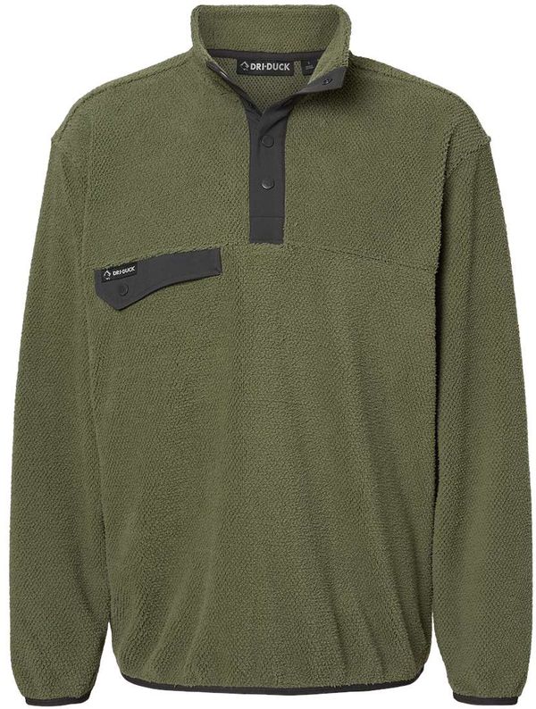 Am image of a Custom Dri Duck Brooks Sherpa Mountain Fleece in Sage!