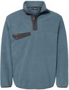 Am image of a Custom Dri Duck Brooks Sherpa Mountain Fleece in Slate Blue!