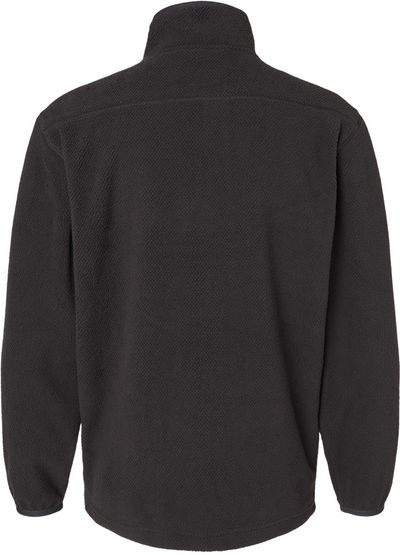 Am image of a Custom Dri Duck Timber Mountain Fleece Pullover in Black!