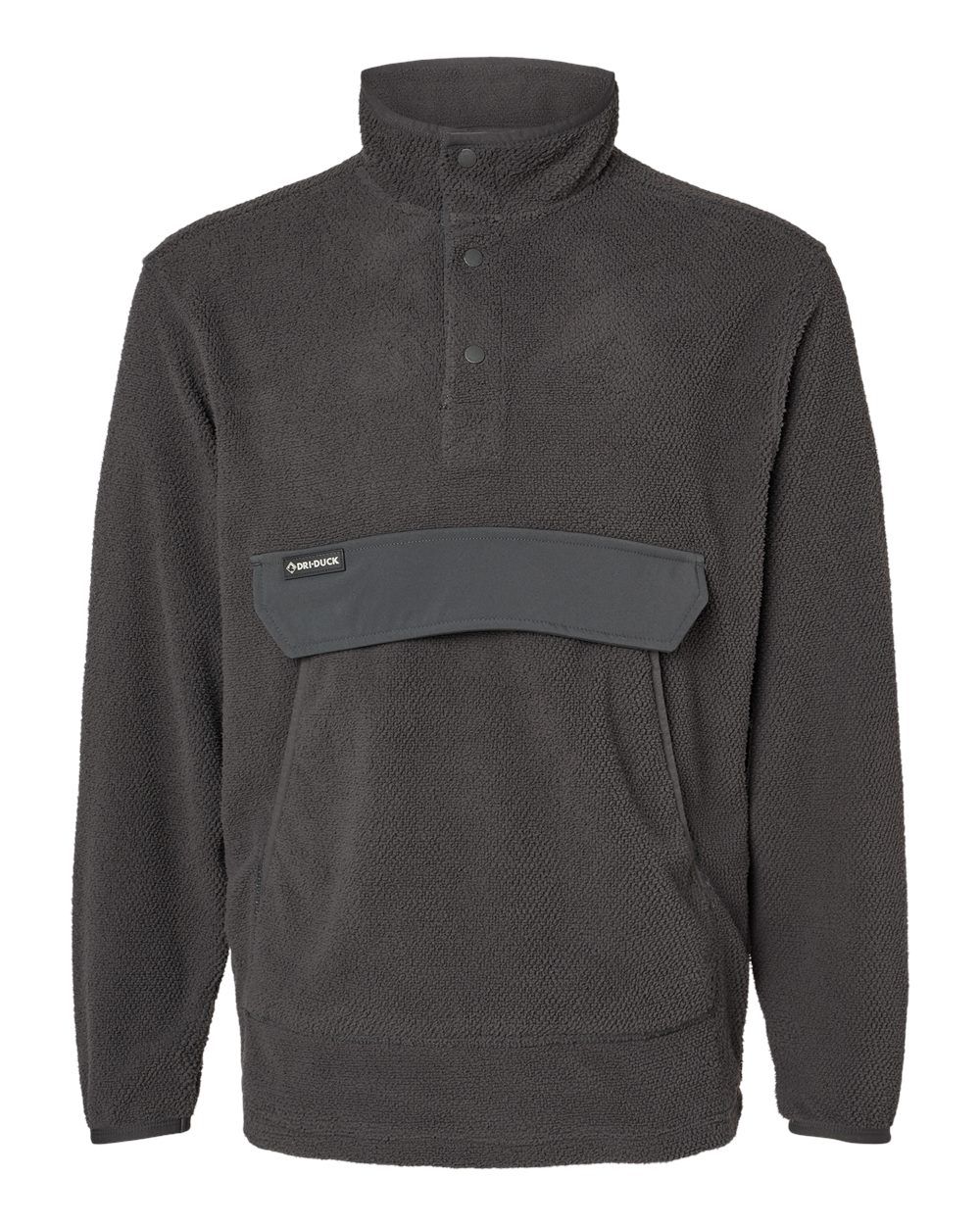 Dri Duck Timber Mountain Fleece Pullover in Charcoal