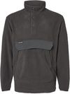 Am image of a Custom Dri Duck Timber Mountain Fleece Pullover in Charcoal!