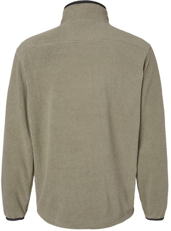 Am image of a Custom Dri Duck Timber Mountain Fleece Pullover in Moss!