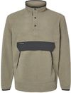 Am image of a Custom Dri Duck Timber Mountain Fleece Pullover in Moss!