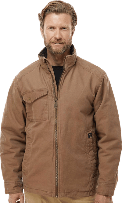 Custom Dri Duck Endeavor Canyon Cloth Canvas Jacket with Sherpa Lining Coastal Reign