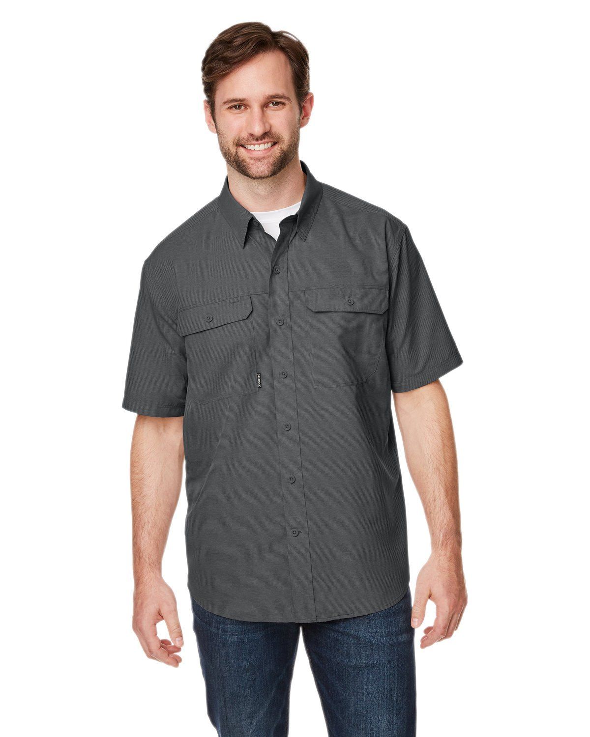Dri Duck Men's Crosswood Dobby Short Sleeve Woven Shirt