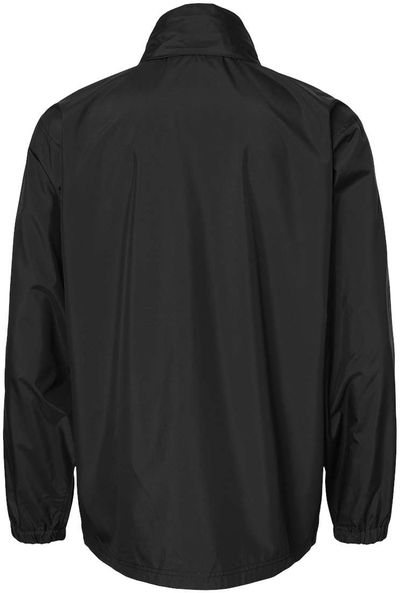 Am image of a Custom Dri Duck Men's River Packable Jacket in BLACK!