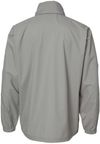 Am image of a Custom Dri Duck Men's River Packable Jacket in GREY!