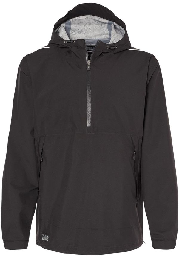 Am image of a Custom Dri Duck Mens Challenger Anorak in BLACK!