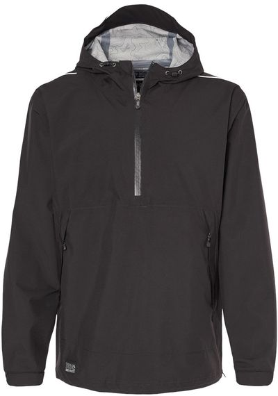 Am image of a Custom Dri Duck Mens Challenger Anorak in BLACK!
