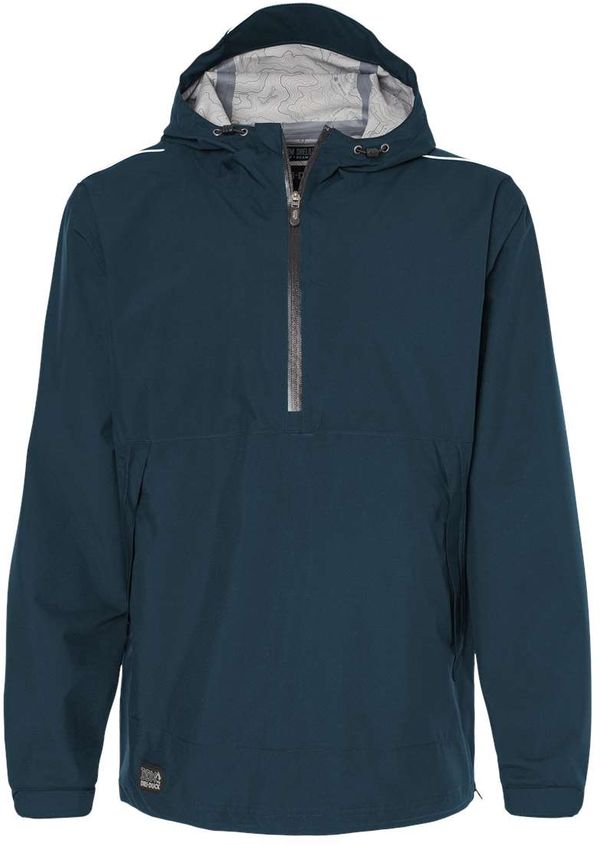 Am image of a Custom Dri Duck Mens Challenger Anorak in DEEP BLUE!
