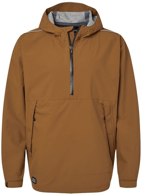 An image of a Custom Dri Duck Mens Challenger Anorak in Saddle!