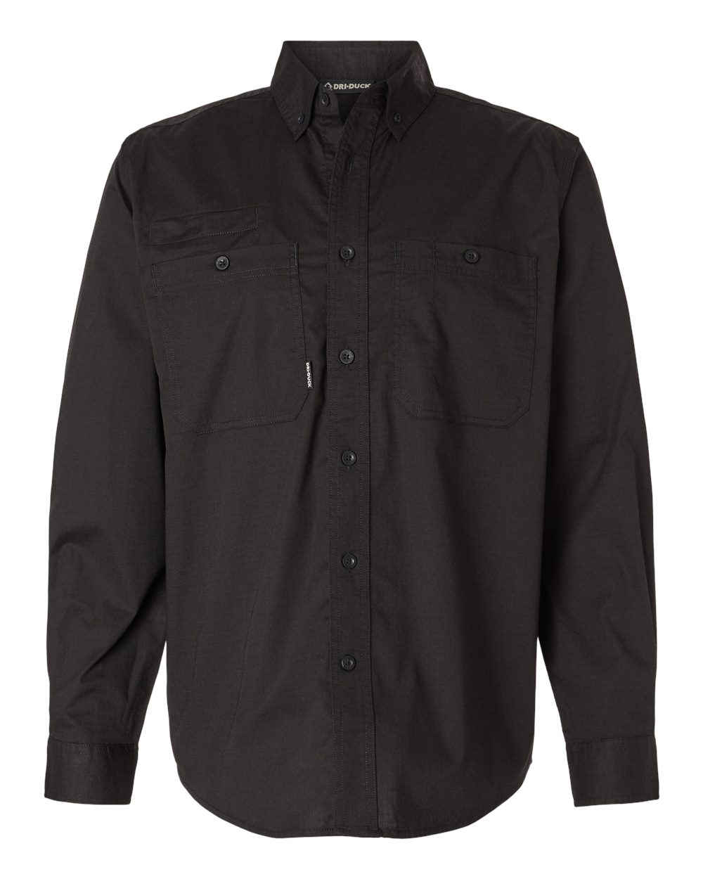 Dri Duck Mens Craftsman Woven Shirt in Black