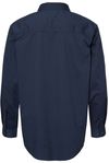 Am image of a Custom Dri Duck Mens Craftsman Woven Shirt in DEEP BLUE!