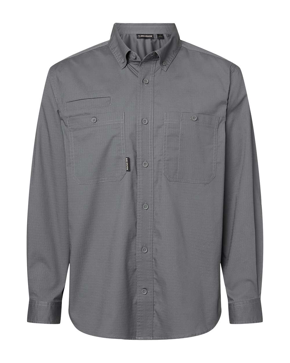 Dri Duck Mens Craftsman Woven Shirt in GUNMETAL