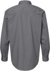 Am image of a Custom Dri Duck Mens Craftsman Woven Shirt in GUNMETAL!