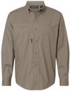 Am image of a Custom Dri Duck Mens Craftsman Woven Shirt in ROPE!