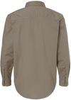 Am image of a Custom Dri Duck Mens Craftsman Woven Shirt in ROPE!