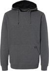 Am image of a Custom Dri Duck Mens Woodland Fleece Hooded Sweatshirt in Dark Oxford!