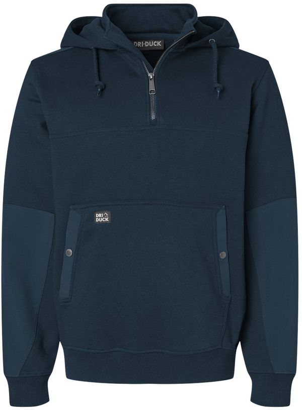 An image of a Custom Dri Duck Mission Quarter Zip Pullover in Deep Blue!
