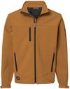 An image of a Custom Dri Duck Motion Soft Shell Jacket in Saddle!
