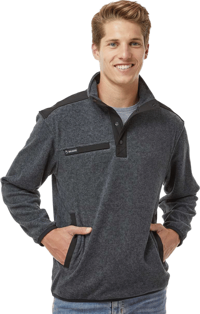 An image of a Custom Dri Duck Ranger Melange Fleece Pullover!