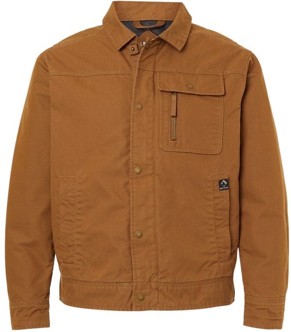 Am image of a Custom Dri Duck Renegade Lifestyle Jacket in Saddle!