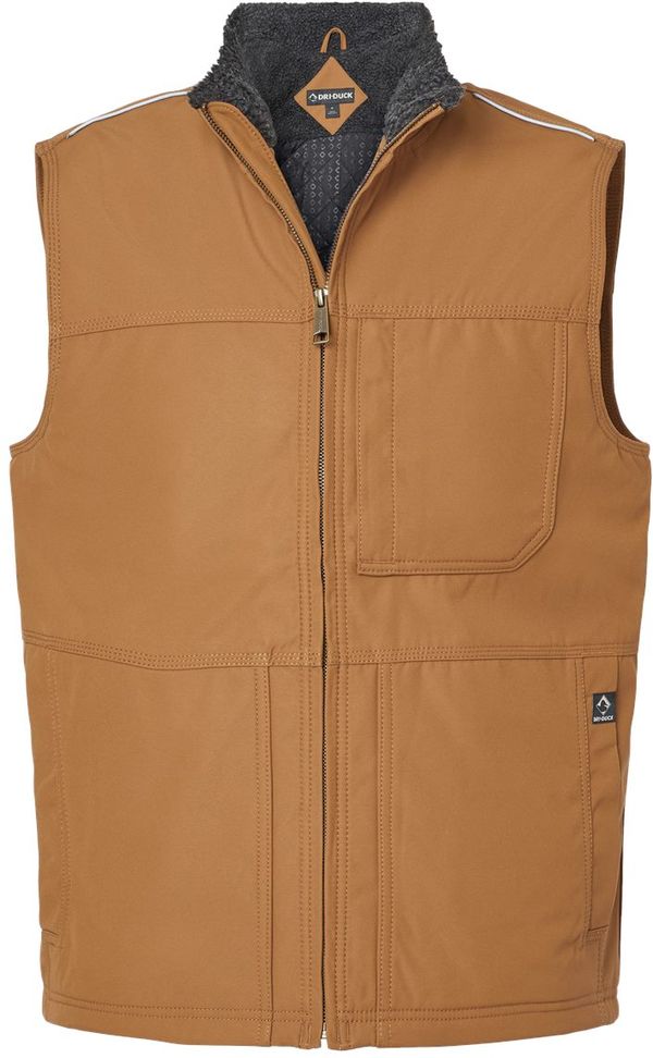 An image of a Custom Dri Duck Rigor Vest in Saddle!