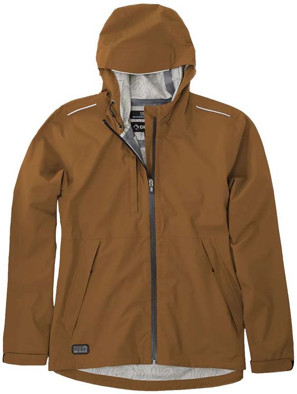 Am image of a Custom Dri Duck Womens Challenger Full Zip Jacket in Saddle!