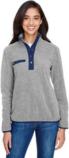 An image of a Custom Dri Duck Womens Denali Mountain Fleece Pullover!