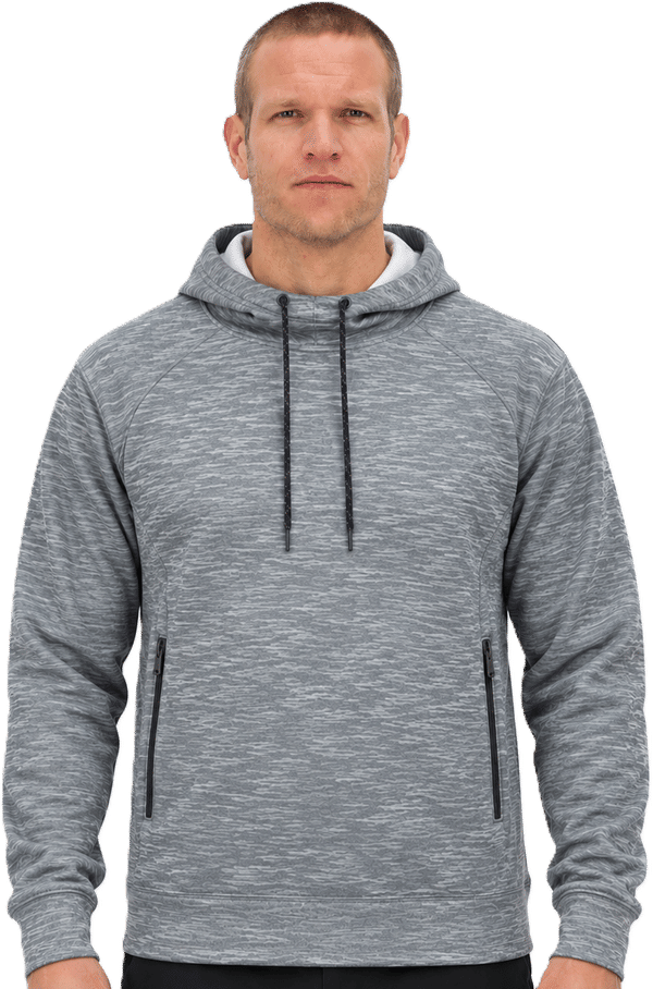An image of a Custom Dryframe Dry Tech Water Resistant Fleece Pullover Hood!