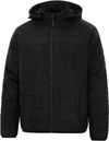 Am image of a Custom Dryframe Essential Hooded Insulated Jacket in Black!