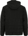 Am image of a Custom Dryframe Essential Hooded Insulated Jacket in Black!