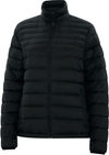 Am image of a Custom Dryframe Essential Puffy Ladies Jacket in Black!
