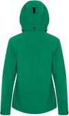 An image of a Custom Dryframe Tri Tech Hard Shell Ladies Jacket in Emerald!