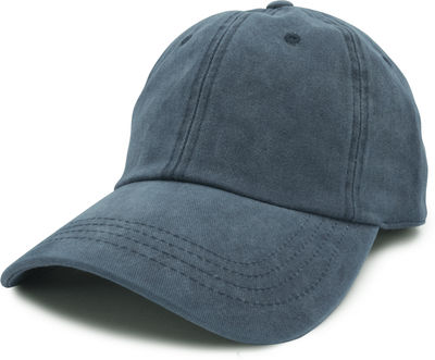 Am image of a Custom Nissi Pigment Dye Cap in Navy!