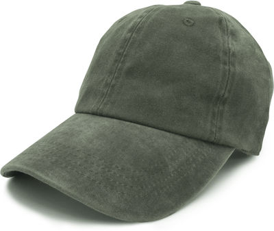 Am image of a Custom Nissi Pigment Dye Cap in Dark Green!