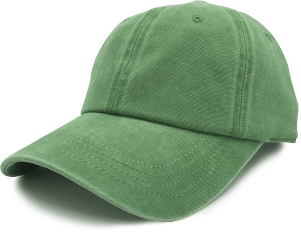 Am image of a Custom Nissi Pigment Dye Cap in Kelly Green!