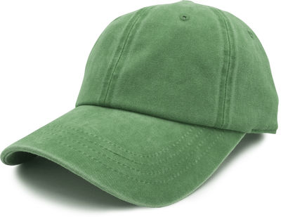Am image of a Custom Nissi Pigment Dye Cap in Kelly Green!