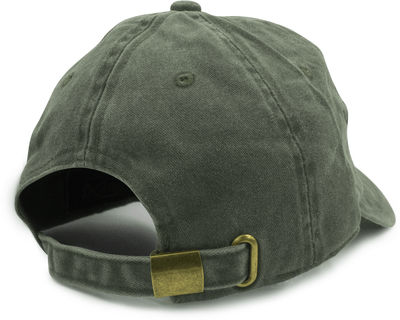 Am image of a Custom Nissi Pigment Dye Cap in Dark Green!
