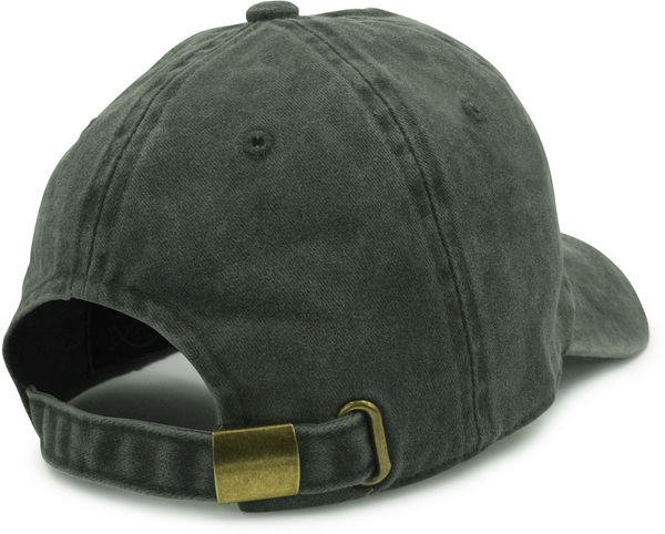 Am image of a Custom Nissi Pigment Dye Cap in Black!