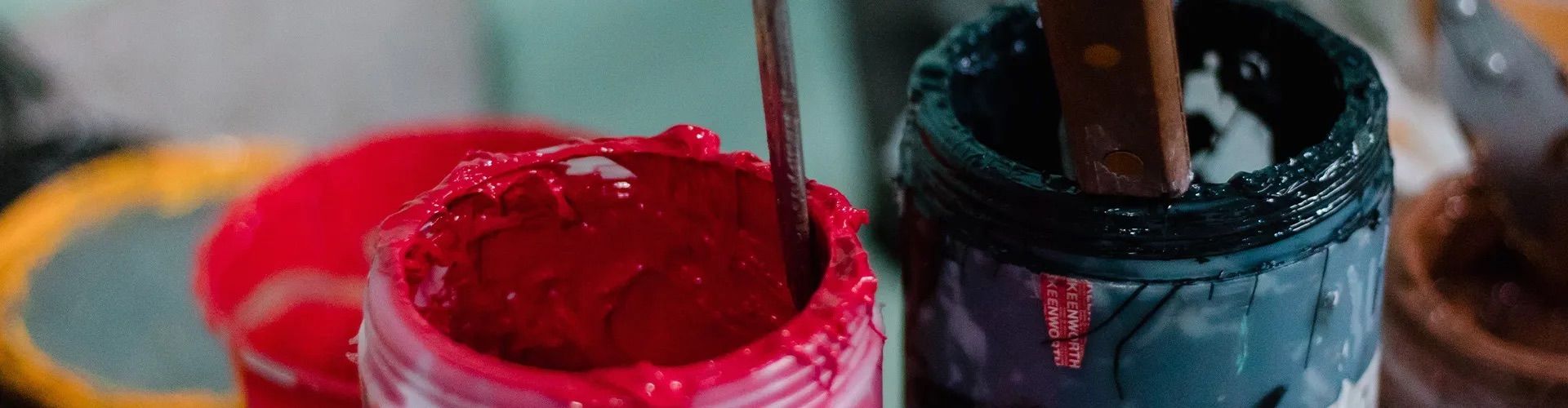 An image of screen printing ink.